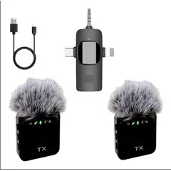 GENERICO - Microfono inteligente inalámbrico solapero F11 - 2