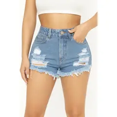 FRANDING - Short vaquero alto de mujer