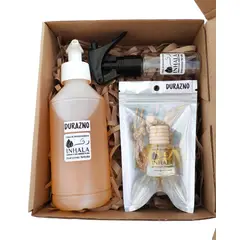 GENERICO - PACK PREMIUM AMBIENTADOR + RECARGA PARA AUTO DURAZNO INHALA