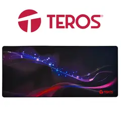 TEROS - MOUSE PAD GAMER MULTICOLOR TE-3012G TELA FLEXIBLE