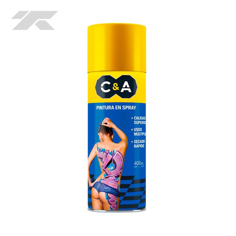 Pintura Spray C&A 400ml Amarillo Catarpilar