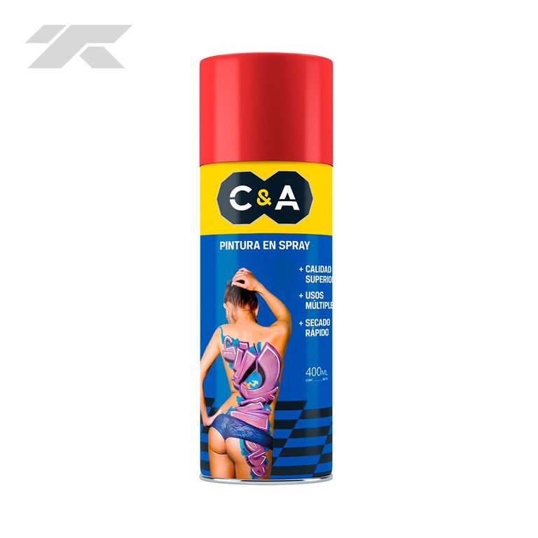 Pintura Spray C&A 400ml Rojo