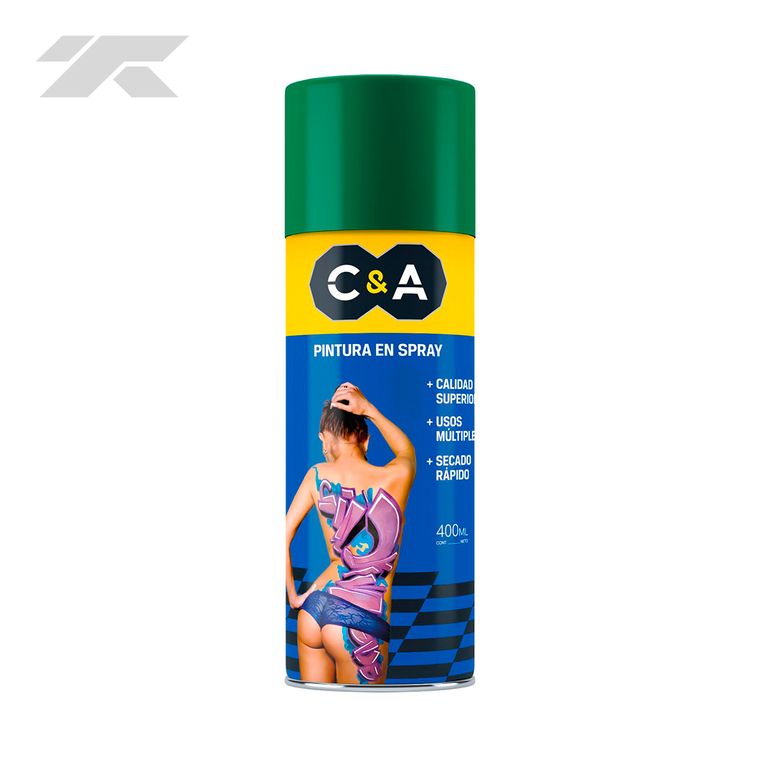 Pintura Spray C&A 400ml Verde Oscuro