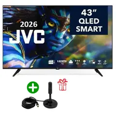 GENERICO - Televisor JVC QLED 43" 4K 2025 + ANTENA DIGITAL