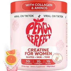 GENERICO - Creatina para mujeres – Monohidrato de creatina micronizada con BCAA para fuerza de los glúteos