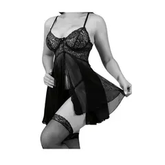 GENERICO - BABYDOLL LENCERIA DE ENCAJE SEXY