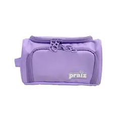 GENERICO - CARTUCHERA CON MÚLTIPLES CIERRES LILA