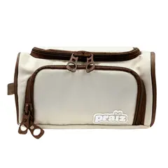 GENERICO - CARTUCHERA CON MÚLTIPLES CIERRES BEIGE