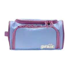 GENERICO - CARTUCHERA CON MÚLTIPLES CIERRES CELESTE