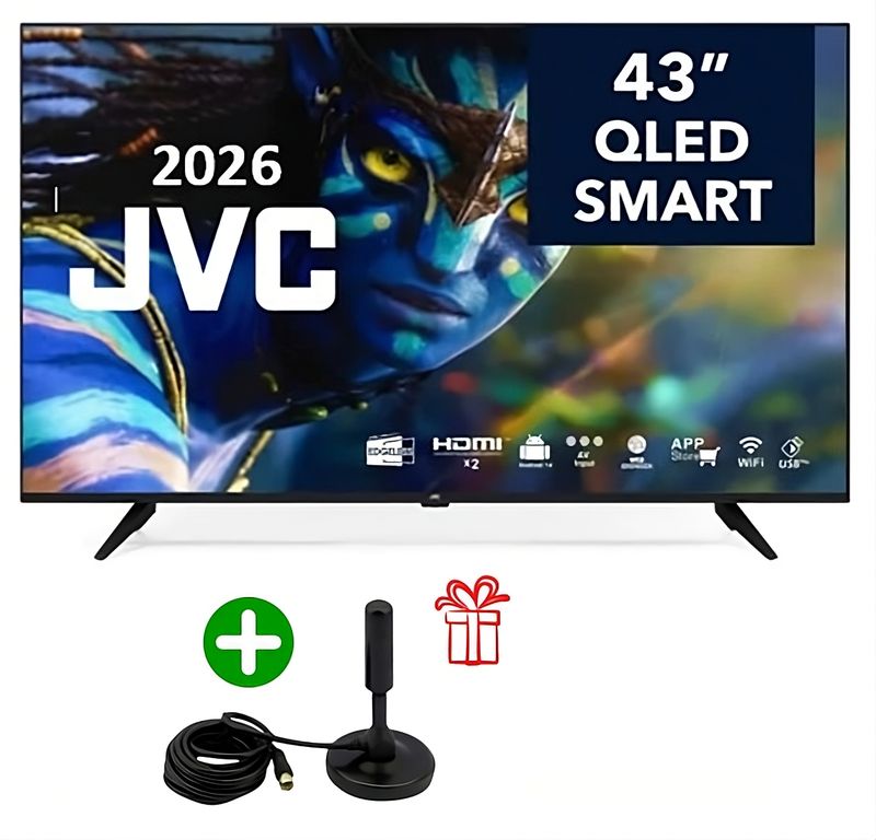Televisor Jvc 43" Qled 4k Google Tv Smart Tv 2025 + ANTE DIGITAL