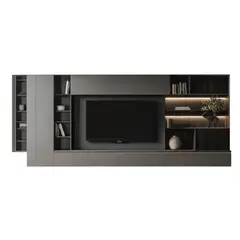 GENERICO - Centro de Entretenimiento Prisma 65 pulg - Gris - Negro