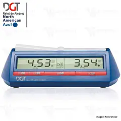 GENERICO - Reloj Digital de Ajedrez DGT North American Azul Temporizador Profesional