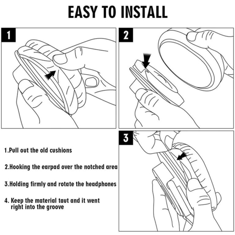 Cojín de Vincha para Bose Qc25 Qc35 QC35II Fácil Instalación azul