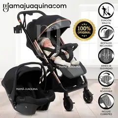 BABY - Coche Maleta Travel System «WIN PRO» con Portabebé Gray