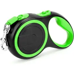 IMPORTADO MC - Correa Retráctil para Perros Pequeños y Medianos 5 metros con Mango Antideslizante Color Verde
