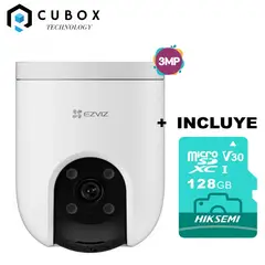 EZVIZ - Cámara WiFi H8c Pro 2K 3MP Full Color + Micro Sd 128gb
