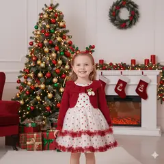 GENERICO - VESTIDO NAVIDAD PARA BEBE NIÑA
