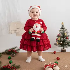 GENERICO - VESTIDO NAVIDAD PARA BEBE NIÑA
