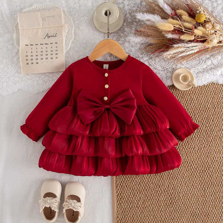 VESTIDO BEBE DE NAVIDAD