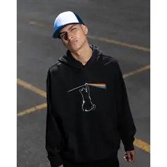 GENERICO - POLERA HOMBRE CON CAPUCHA - ECLIPSE