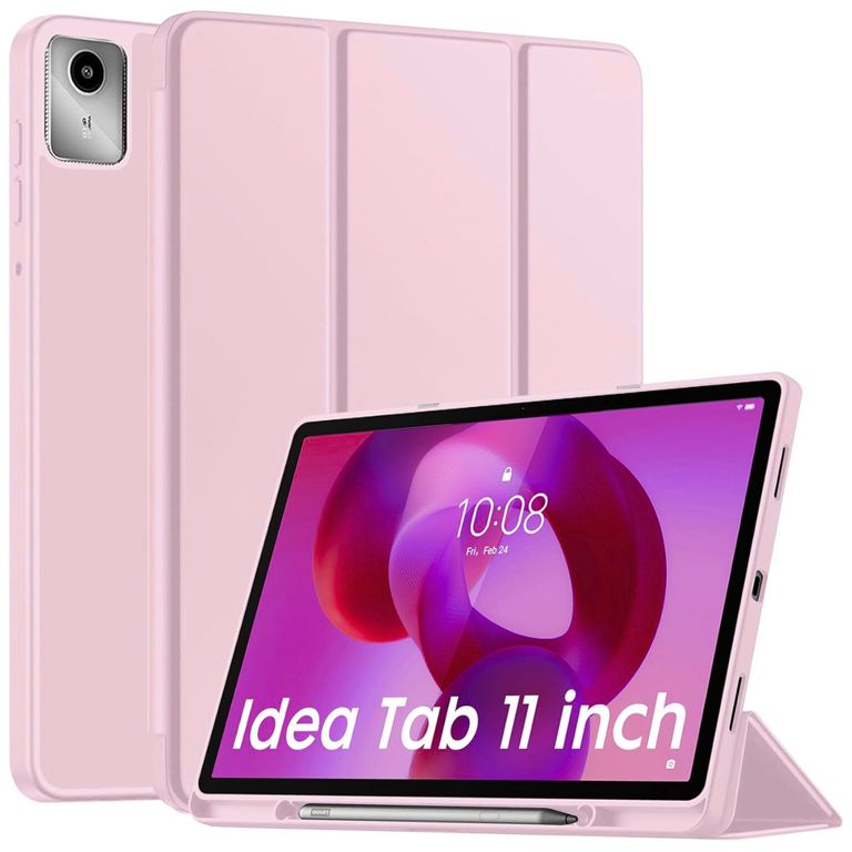 Funda Smart Case Portapencil Para Lenovo Idea Tab 11 - ROSADO