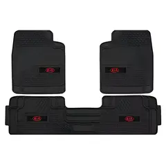 GENERICO - Pisos De Goma Antideslizante Para Automóvil Diseño Resistente y Duradero Con Logo 3pcs