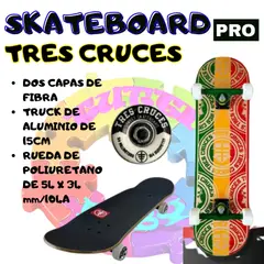 OKA - SKATEBOARD "PRO" TRES CRUCES PROFESIONALES