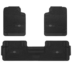 GENERICO - Piso De Goma Antideslizante Para Automóvil Diseño Resistente y Duradero Con Logo 3pcs