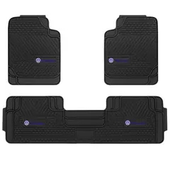 GENERICO - Piso De Goma Antideslizante Para Automóvil Diseño Resistente y Duradero Con Logo 3pcs