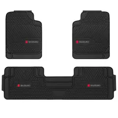 GENERICO - Tapete De Goma Antideslizante Para Piso De Automóvil Diseño Resistente y Duradero Con Logo 3pcs