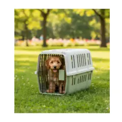 PET MOOD - Transportador Para Mascotas Con Bebedero L60 Color Verde