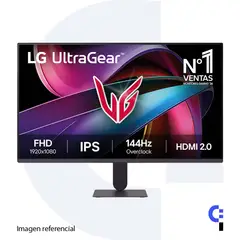 LG - MONITOR 27" ULTRAGEAR 27G411A, IPS FHD 1920 x 1080, 144 Hz, 1 MS