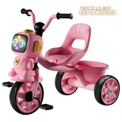GENERICO - Triciclo para Niños TricyBot Musical & Luz color Rosado