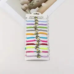GENERICO - Set x 12 pulseras de colores pelota de voley para mejores amigos amigas equipo voleibol