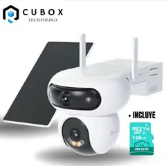 OEM - Cámara De Vigilancia Ezviz Hb90 Dual 2k 8mp Avanzada Blanco + Micro Sd 128gb