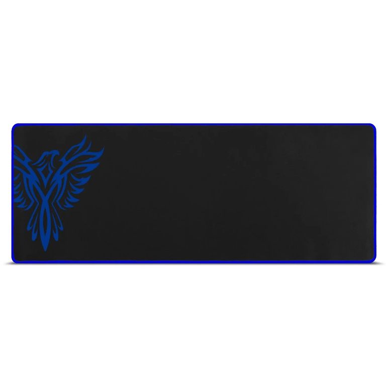 MOUSE PAD GAMER XL 80X30CM ANTIDESLIZANTE PHOENIX AZUL