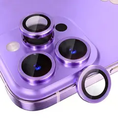 SHIELD - Mica Protector de Cámara Individuales Metálico Lila para iPhone 12