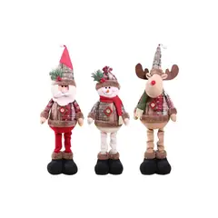 OEM - 3 Patilargos Papa Noel, Muñeco de Nieve Y Renos