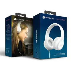 MOTOROLA - Sound Moto XT120 Auriculares alámbricos con micrófono PNC POWER BASS WHITE