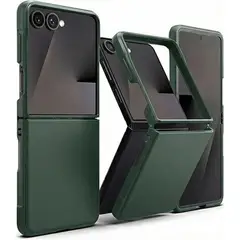 GENERICO - Case Moket Samsung Zflip 7 Verde