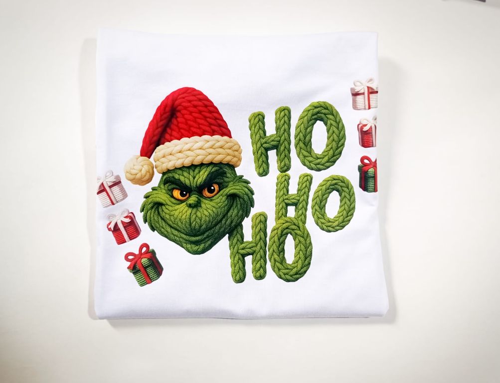 Polo Navideño Unisex Grinch Estampado Premium