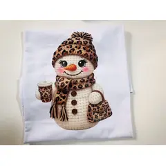 GENERICO - Polo Navideño MUÑECO DE NIEVE Estampado Premium