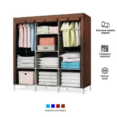 OEM - Ropero Organizador Armario Closet Armable 2 Cuerpos Funda 1.70MT