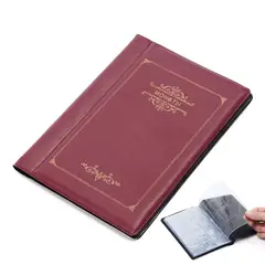 ZIMRAHYG - Álbum de monedas con colección de monedas del mundo 120 compartimentos Rojo oscuro