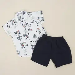 EVYTONY - SHORT CIRINO - DRILL Y CAMISERO