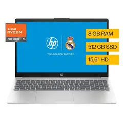 HP - Laptop Ryzen 5 8GB RAM 512GB SSD 15.6HD Win11 15-FC0079LA