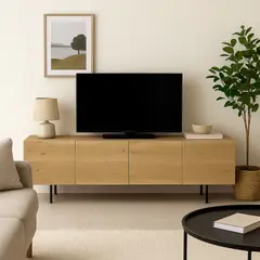 TU MESITA - Mesa de TV Friend con Canto Grueso Color Duna