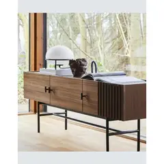 TU MESITA - Mesa de TV Kayla con Canto Grueso Color Cedro