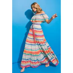 MARTINELA - VESTIDO LARGO MAXI MUJER AMPARO
