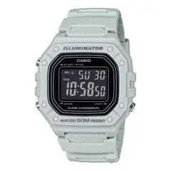 CASIO - Reloj W-218H-8BV Hombre Resina Gris